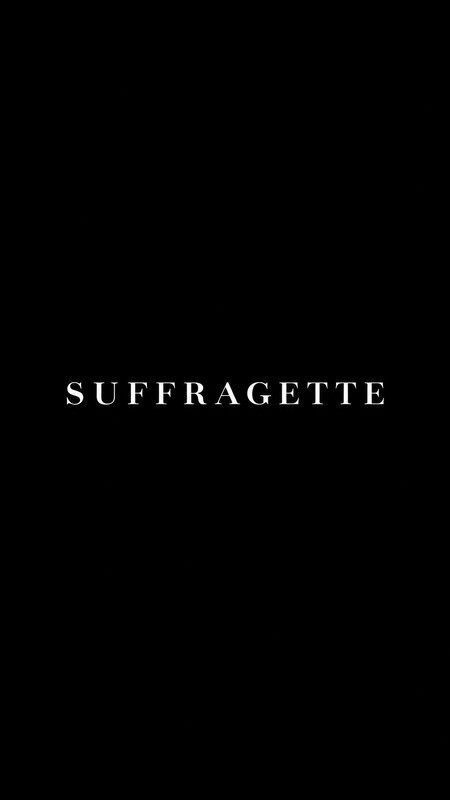 SUFFRAGETTE poster